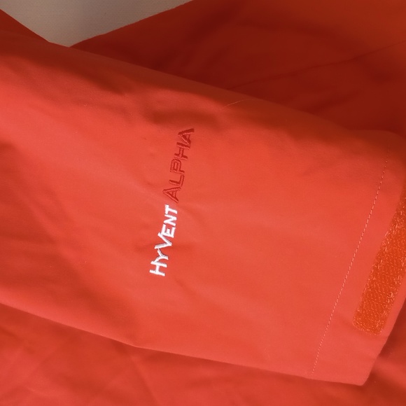 The North Face Summit Series HYVENT Alpha PRIMALOFT Hooded Orange Jacket Large - Picture 16 of 17